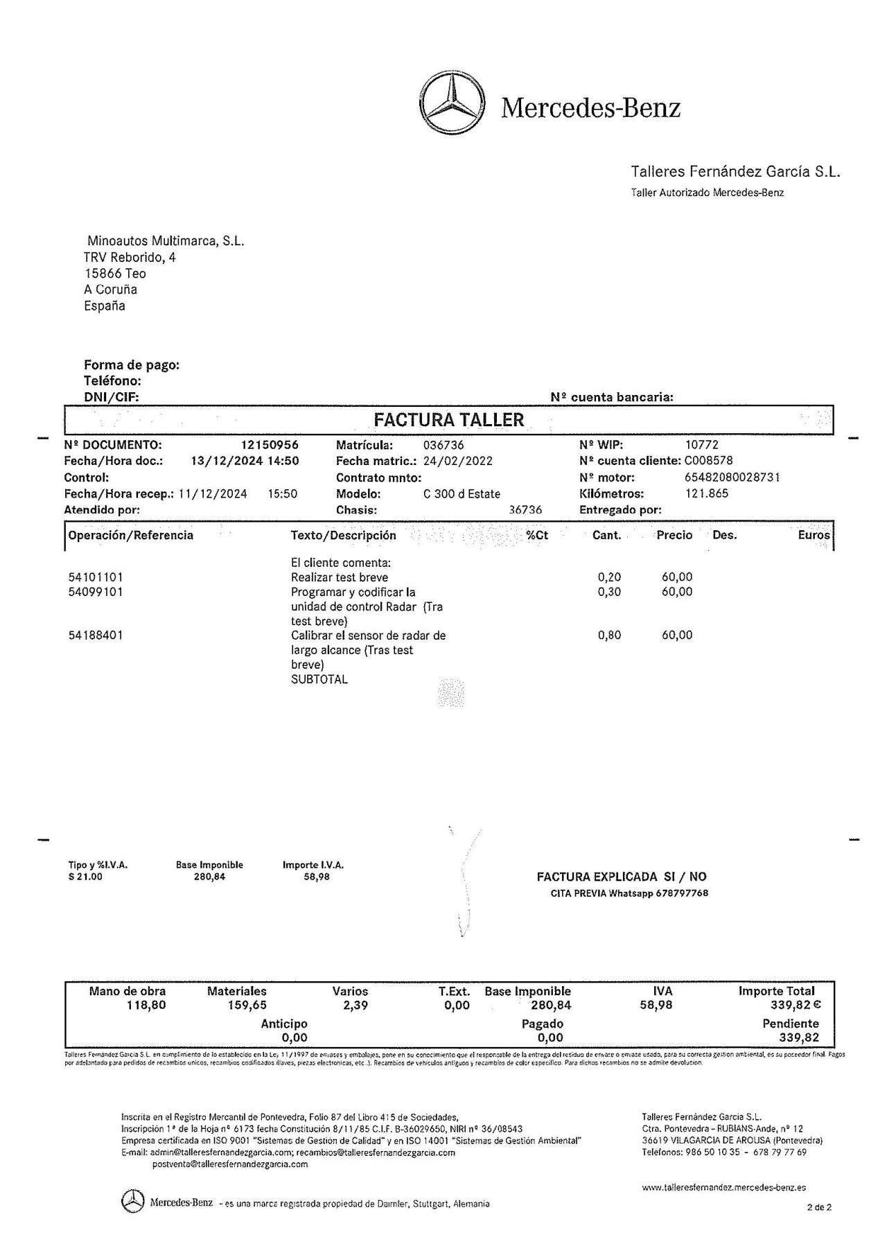 MERCEDES-BENZ CLASE C en Minoautos