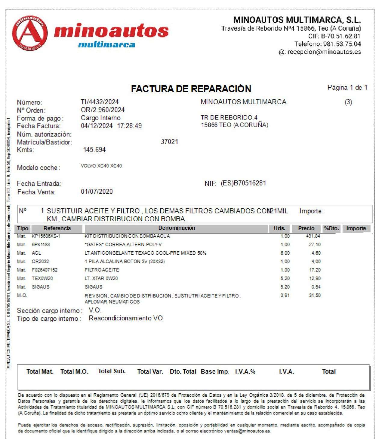 VOLVO XC40 en Minoautos