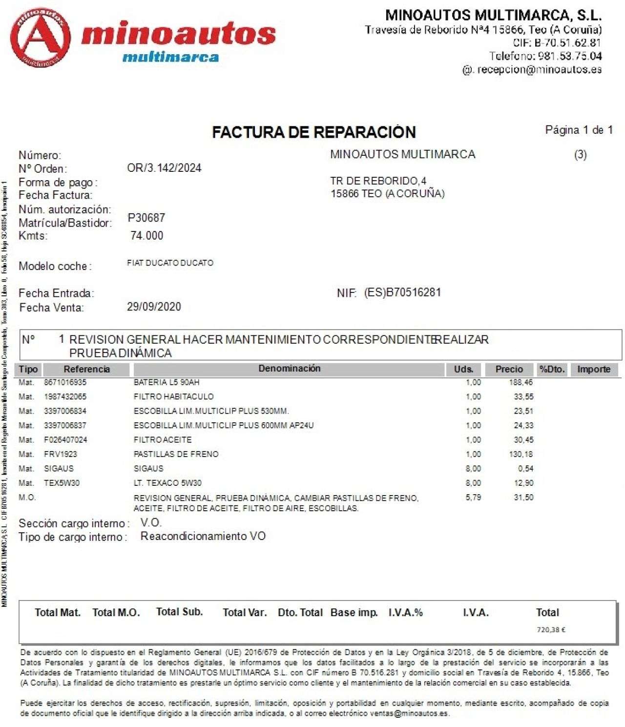 FIAT DUCATO en Minoautos