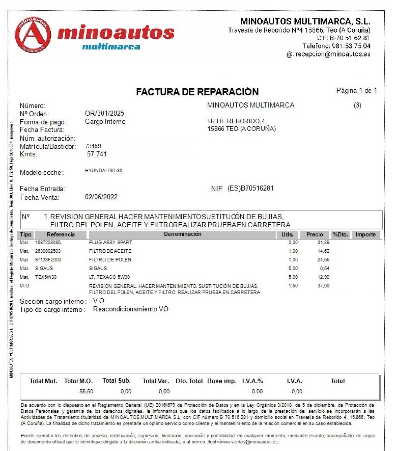 HYUNDAI I30 en Minoautos