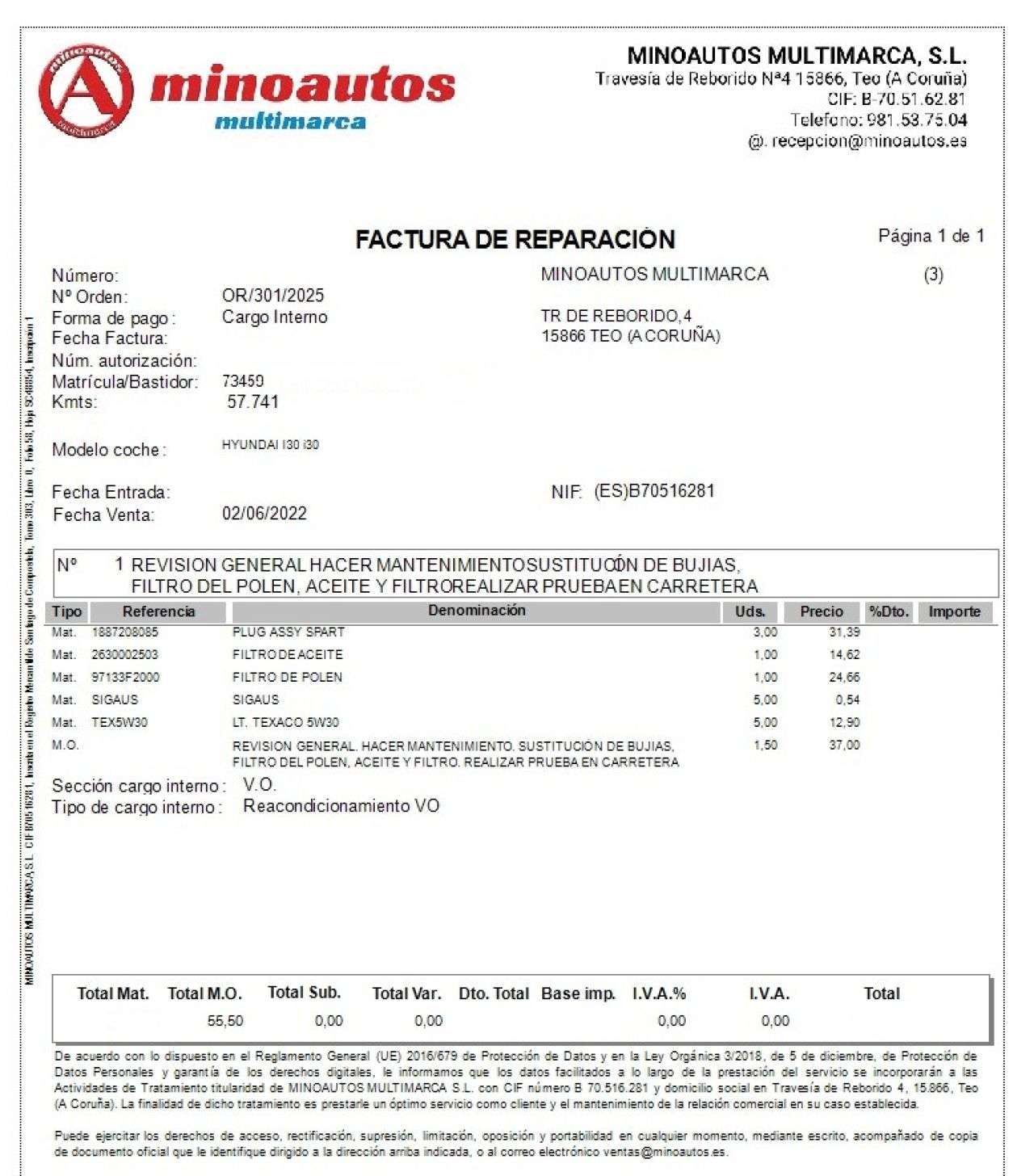HYUNDAI I30 en Minoautos