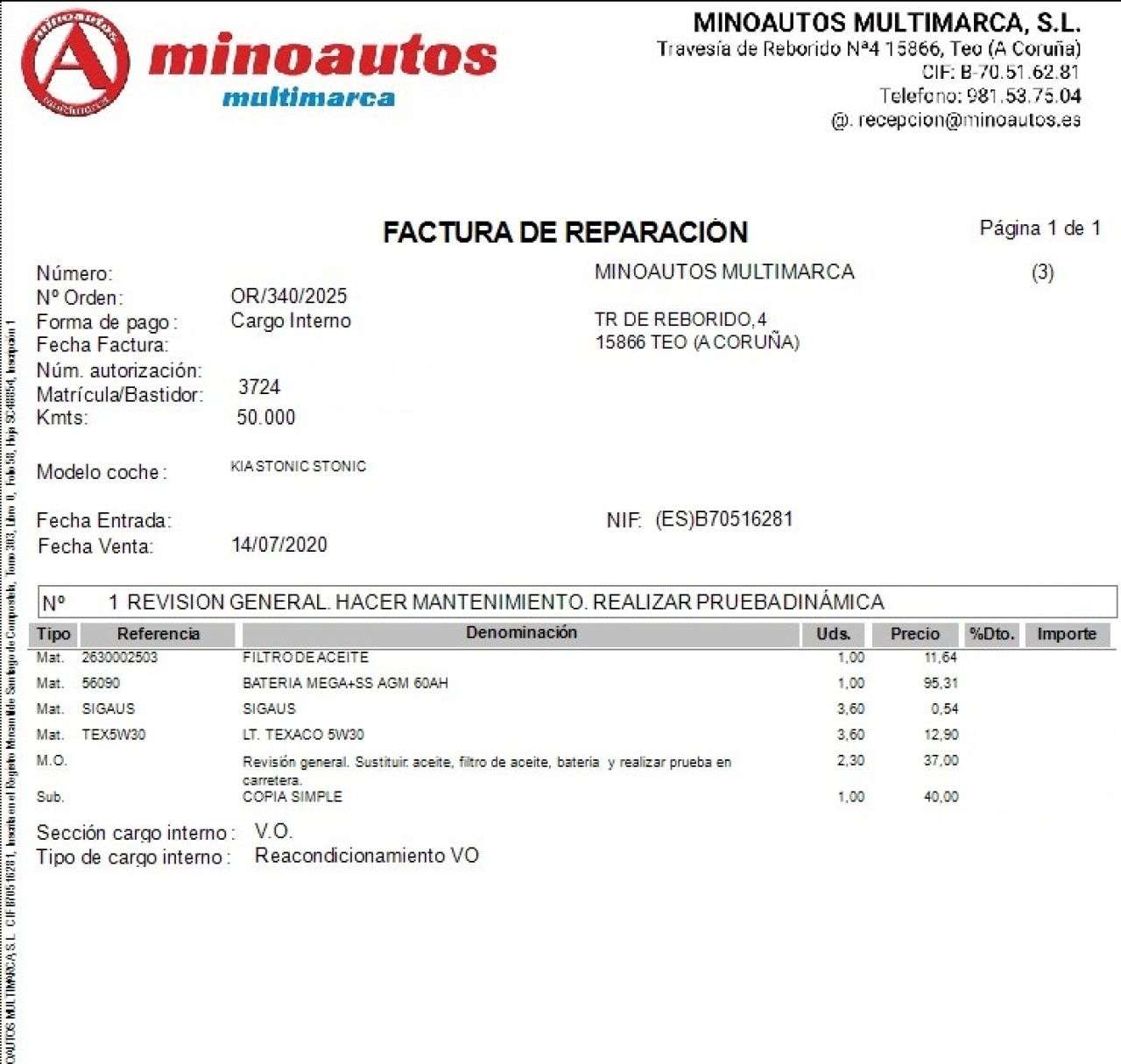 KIA STONIC en Minoautos