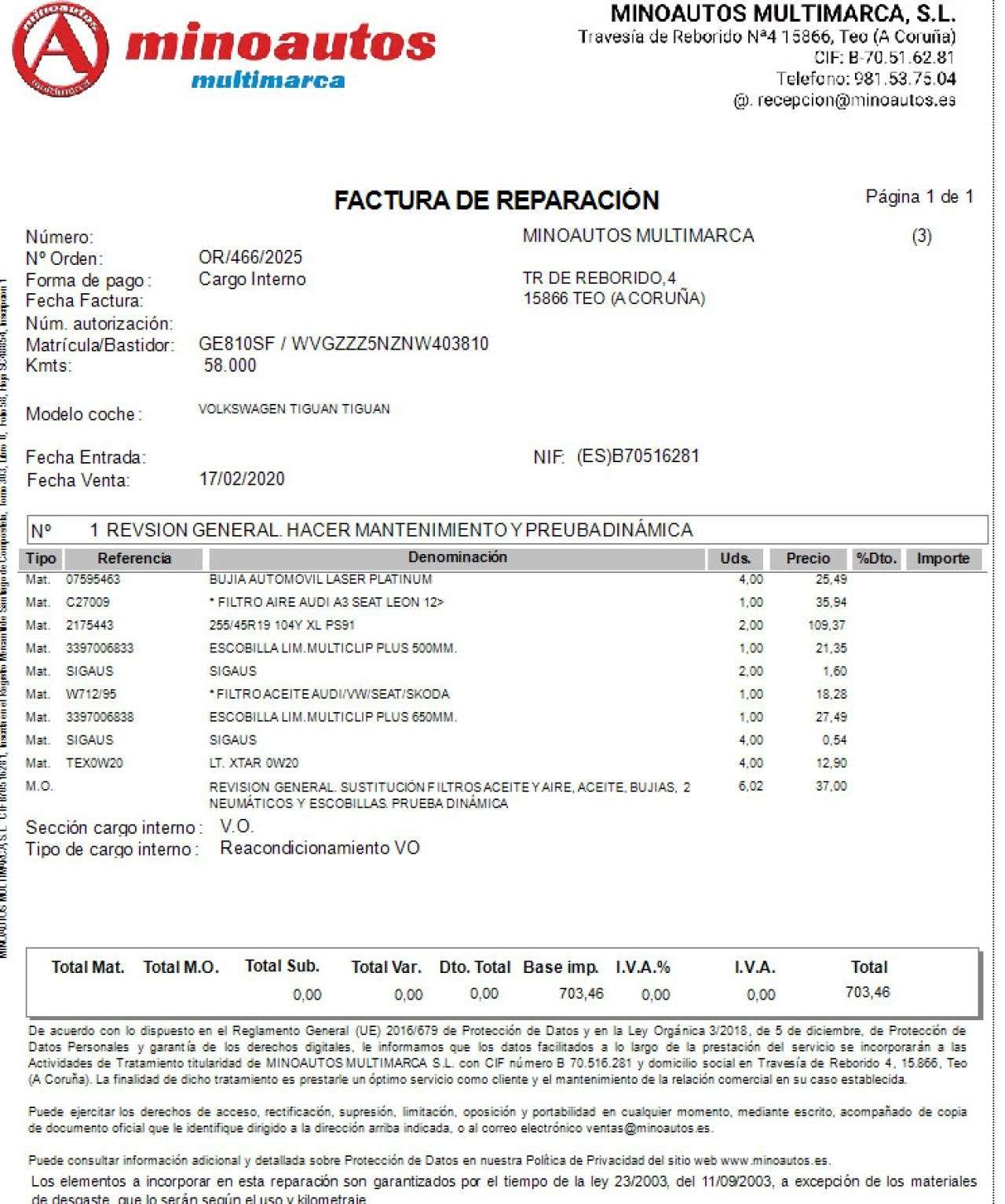 VW TIGUAN en Minoautos