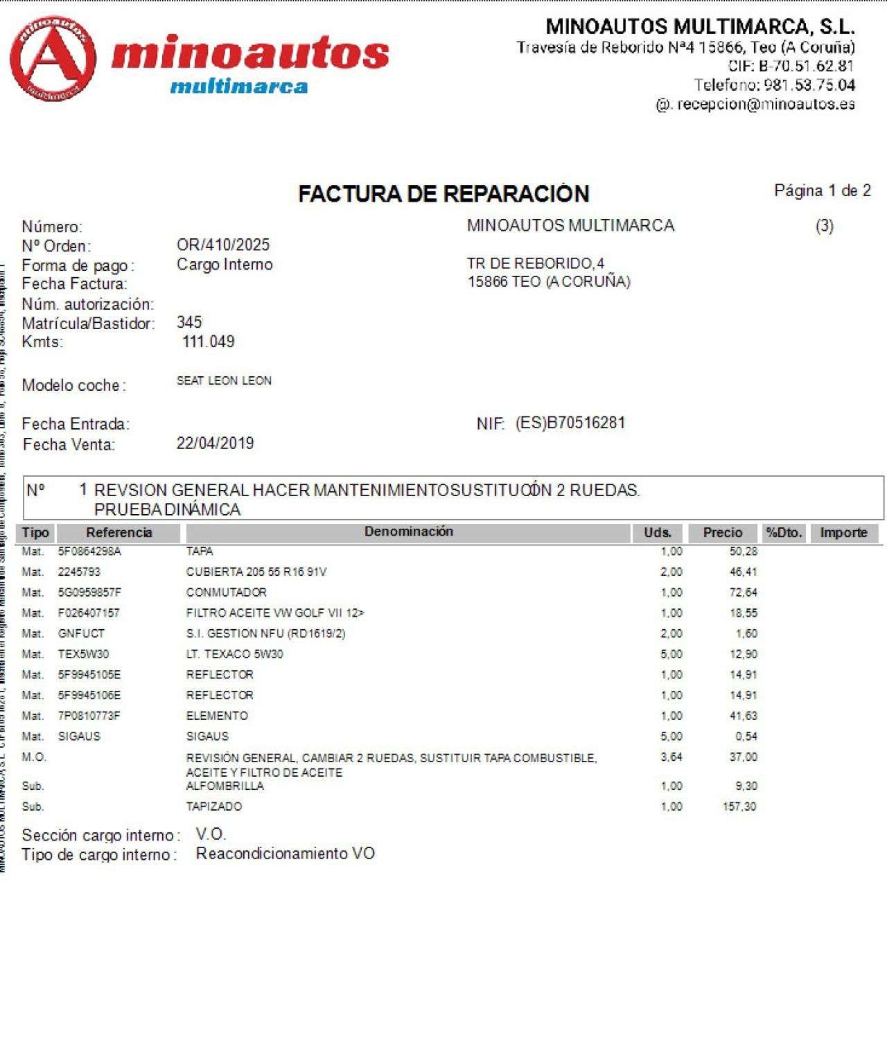 SEAT LEON ST en Minoautos
