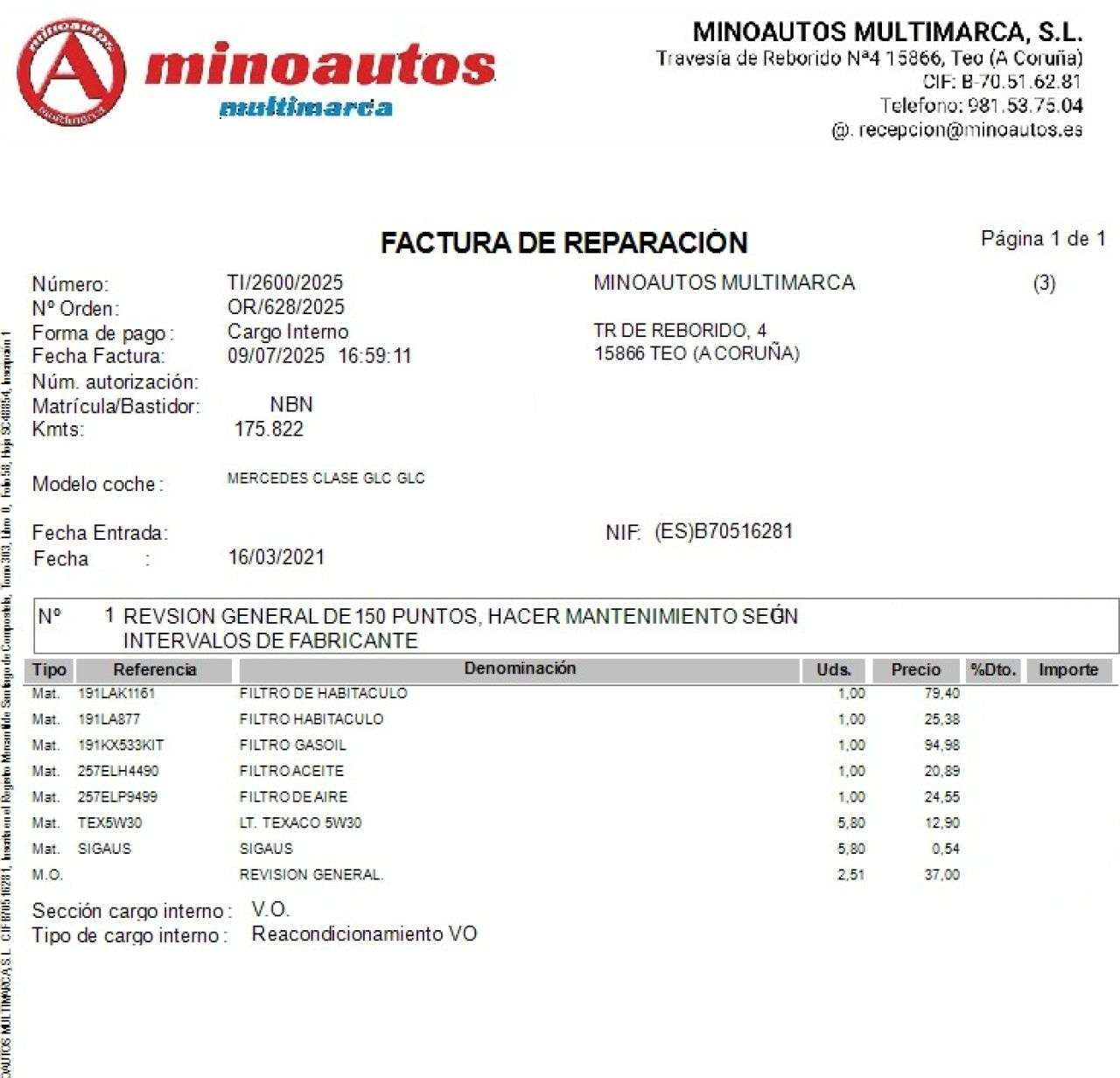 MERCEDES-BENZ CLASE GLC en Minoautos