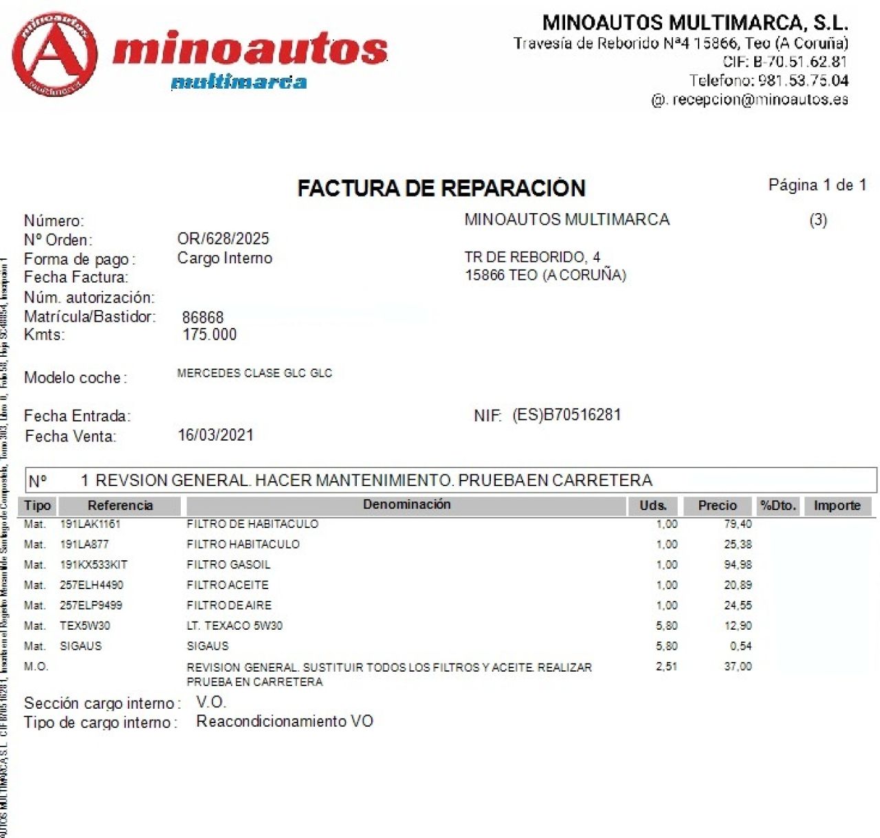 MERCEDES-BENZ CLASE GLC en Minoautos
