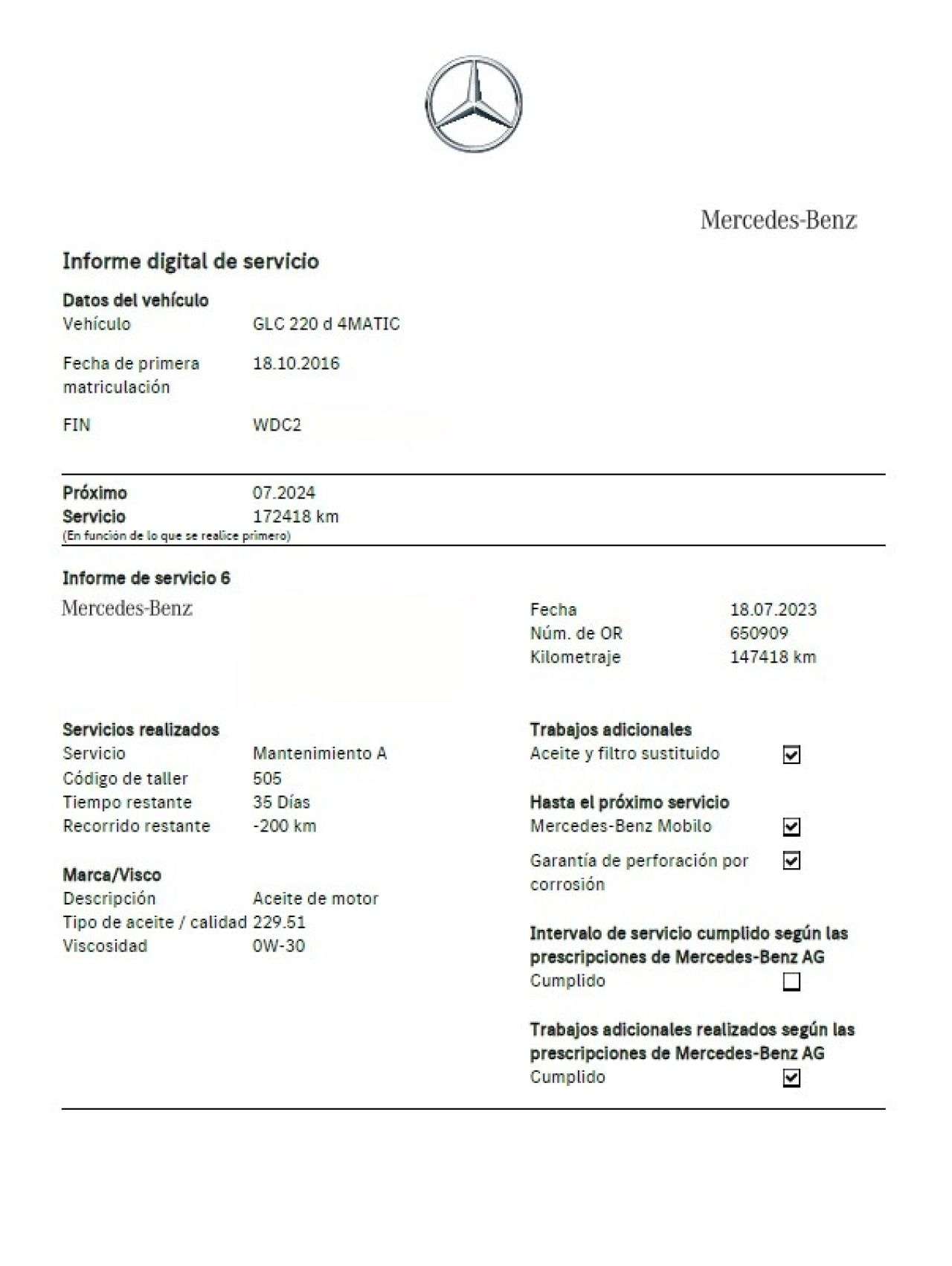 MERCEDES-BENZ CLASE GLC en Minoautos