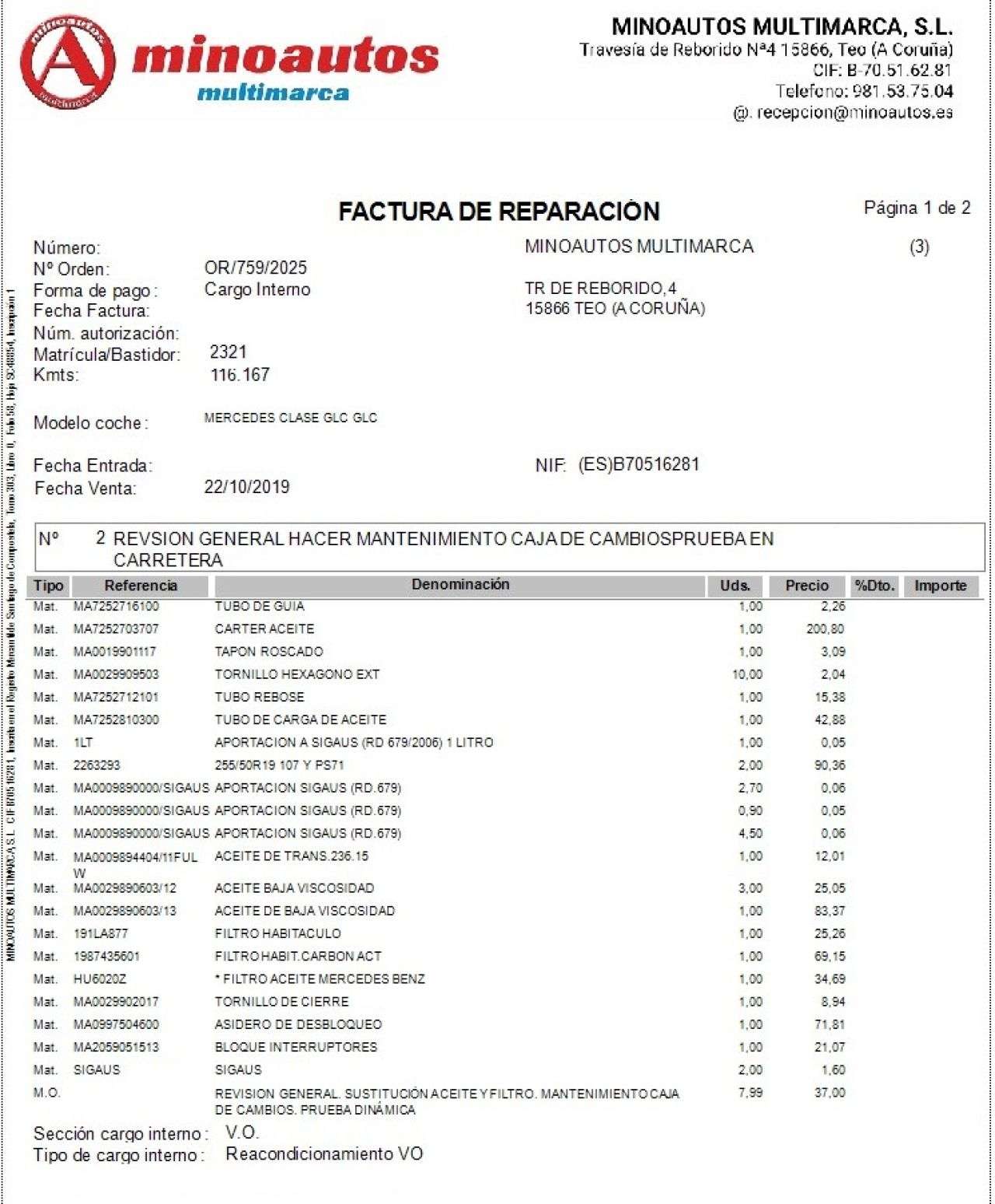 MERCEDES-BENZ GLC COUP� en Minoautos