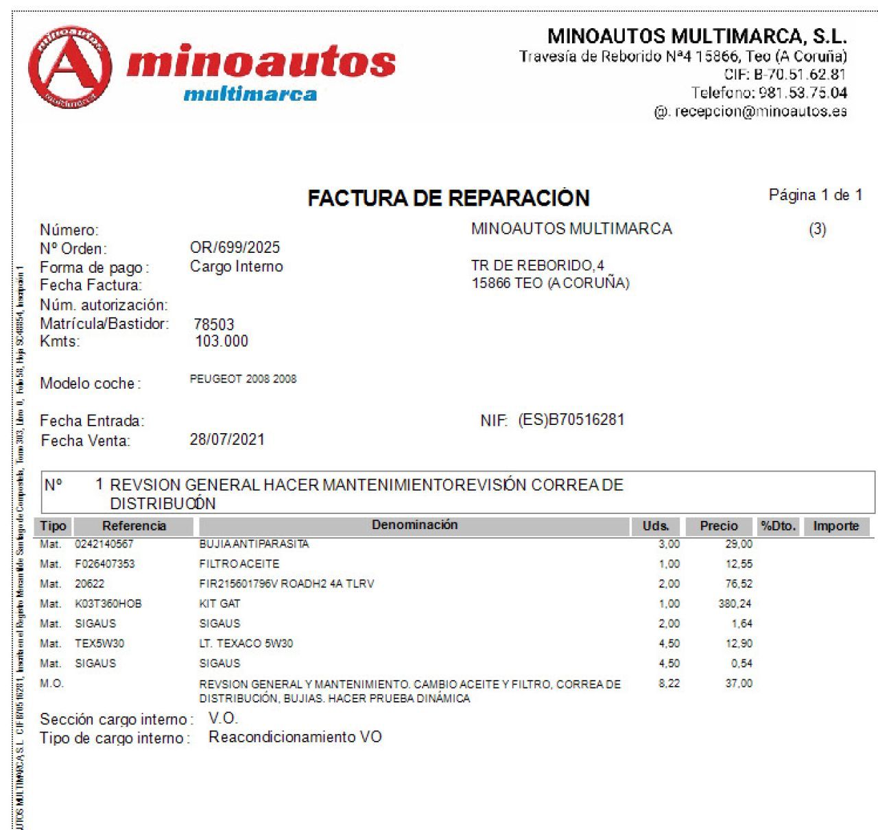 PEUGEOT 2008 en Minoautos