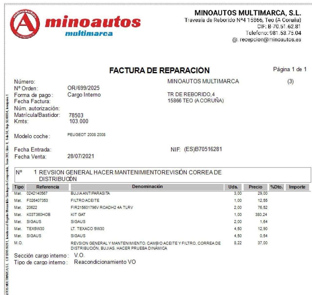 PEUGEOT 2008 en Minoautos