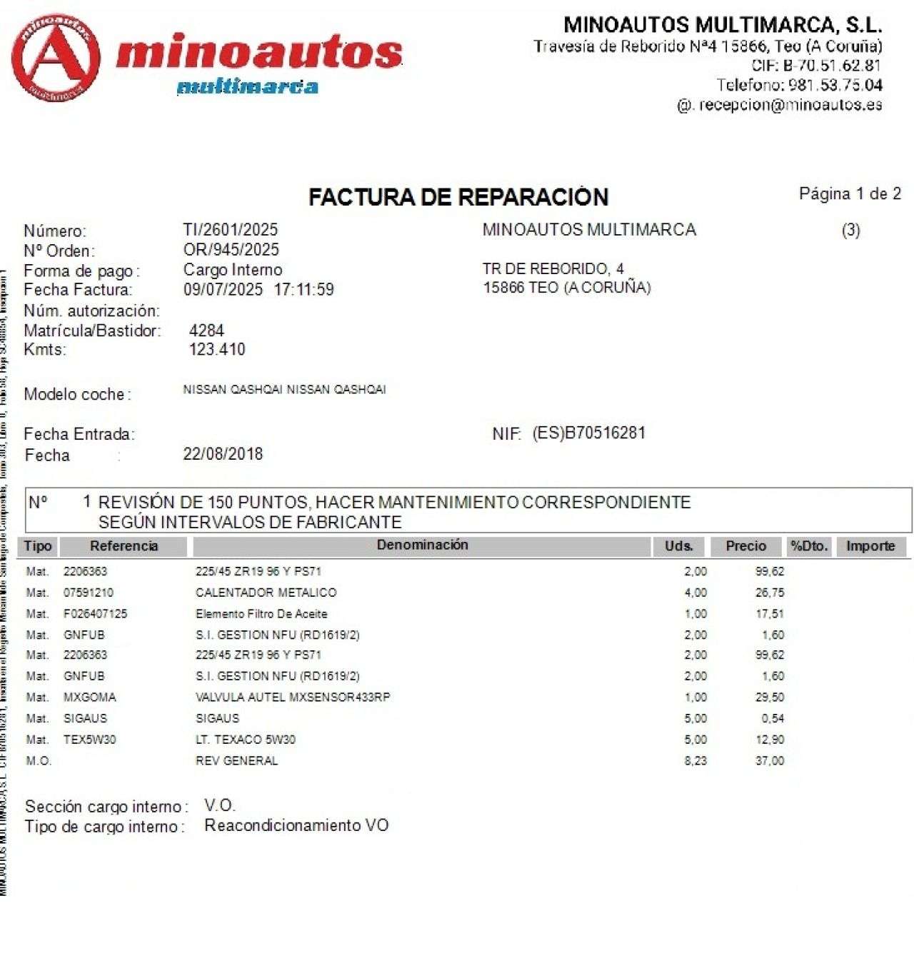 NISSAN QASHQAI en Minoautos
