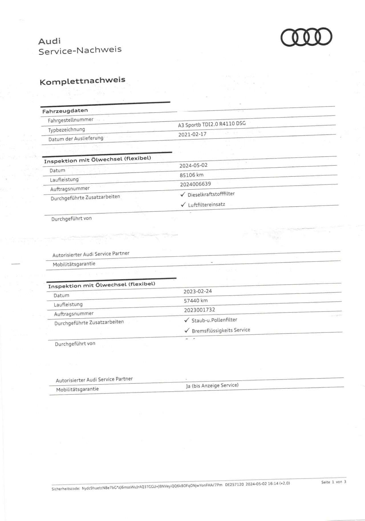 AUDI A3 SPORTBACK en Minoautos