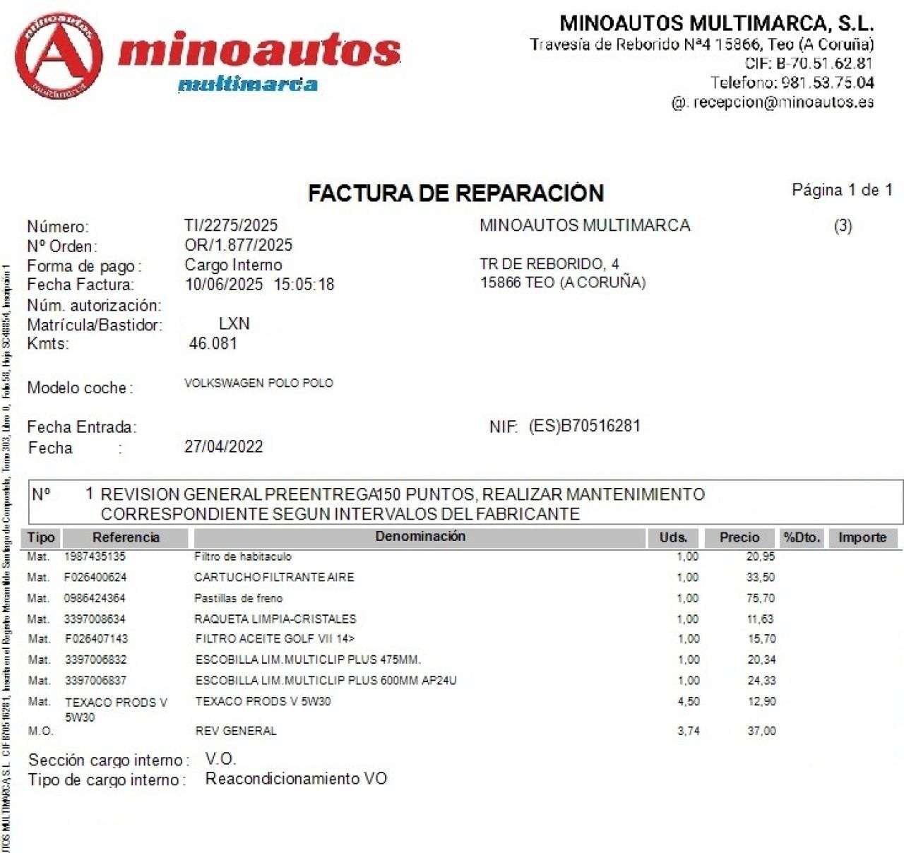 VW POLO en Minoautos