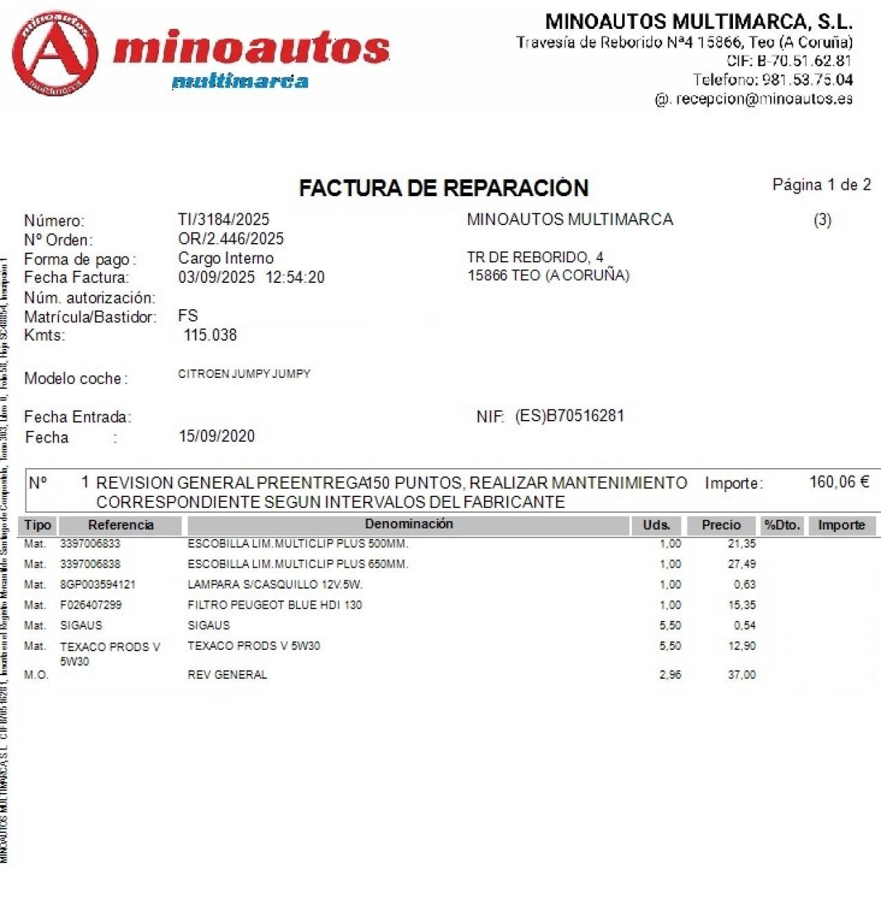 CITROEN JUMPY en Minoautos