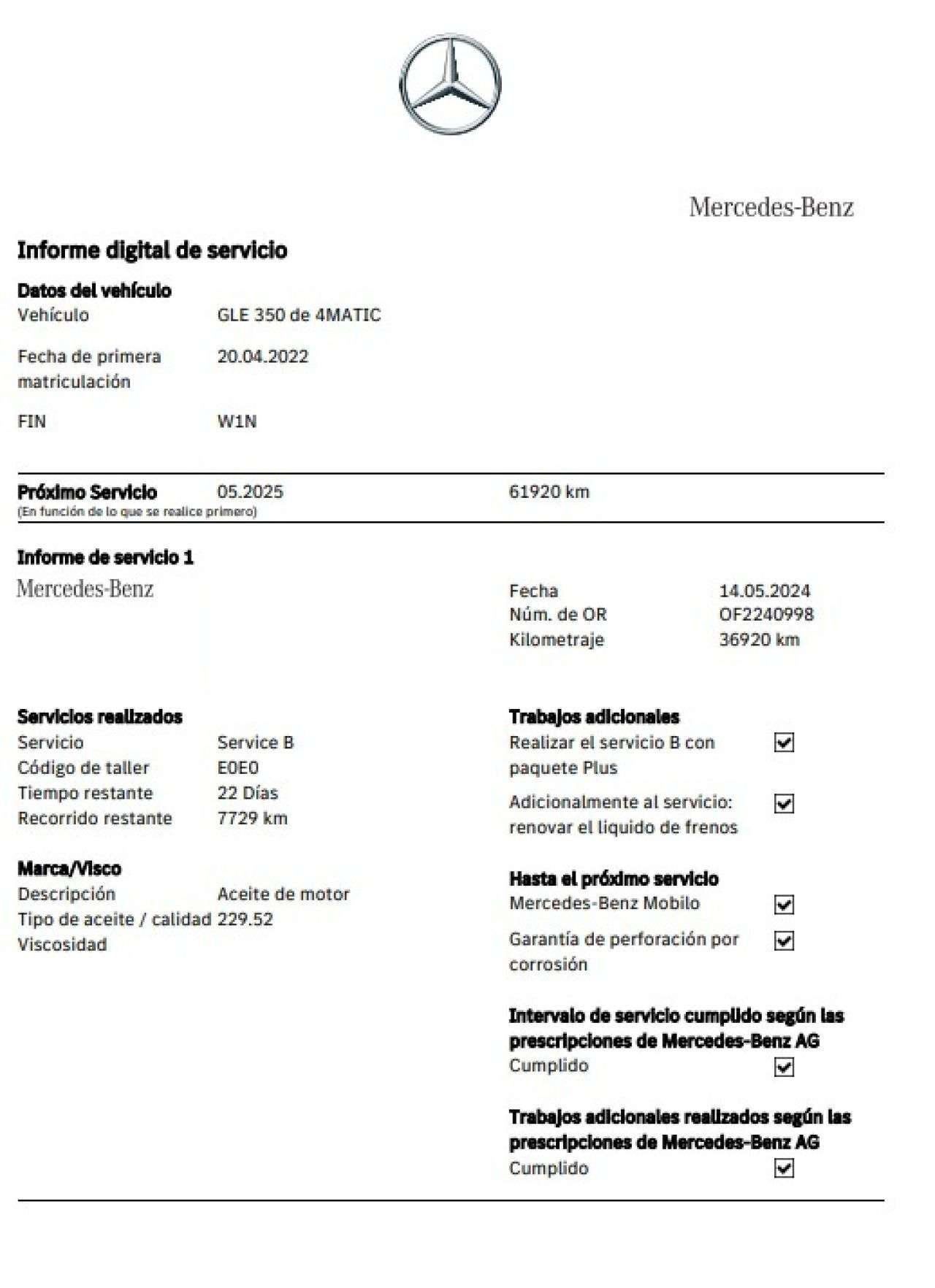 MERCEDES-BENZ GLE COUP� en Minoautos