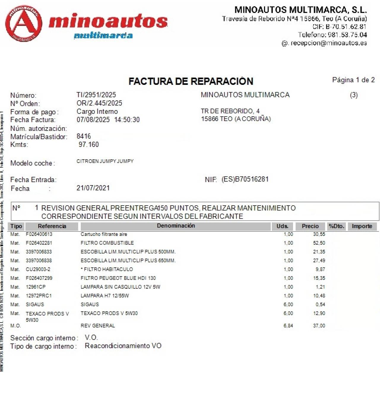 CITROEN JUMPY en Minoautos