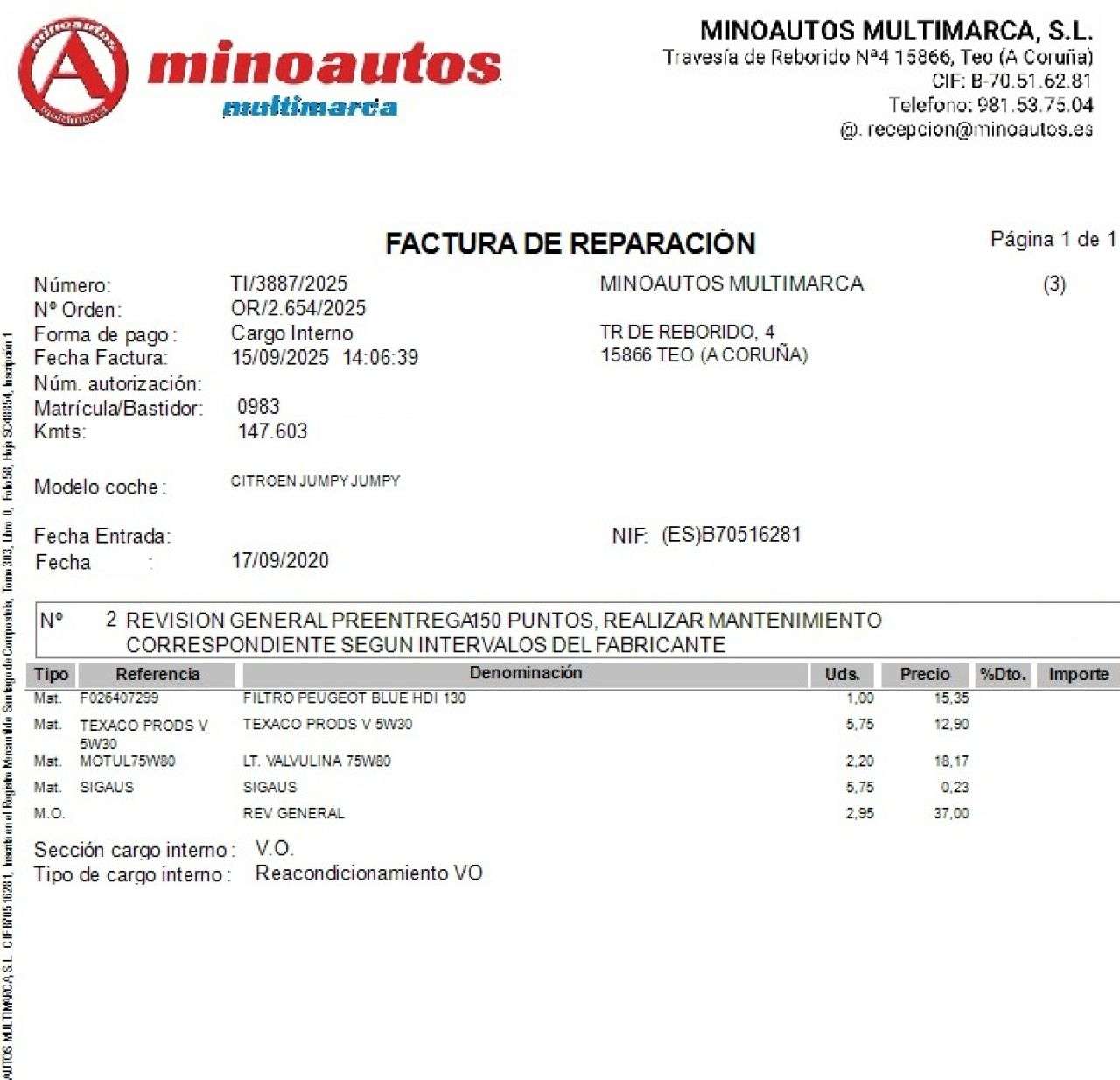 CITROEN JUMPY en Minoautos