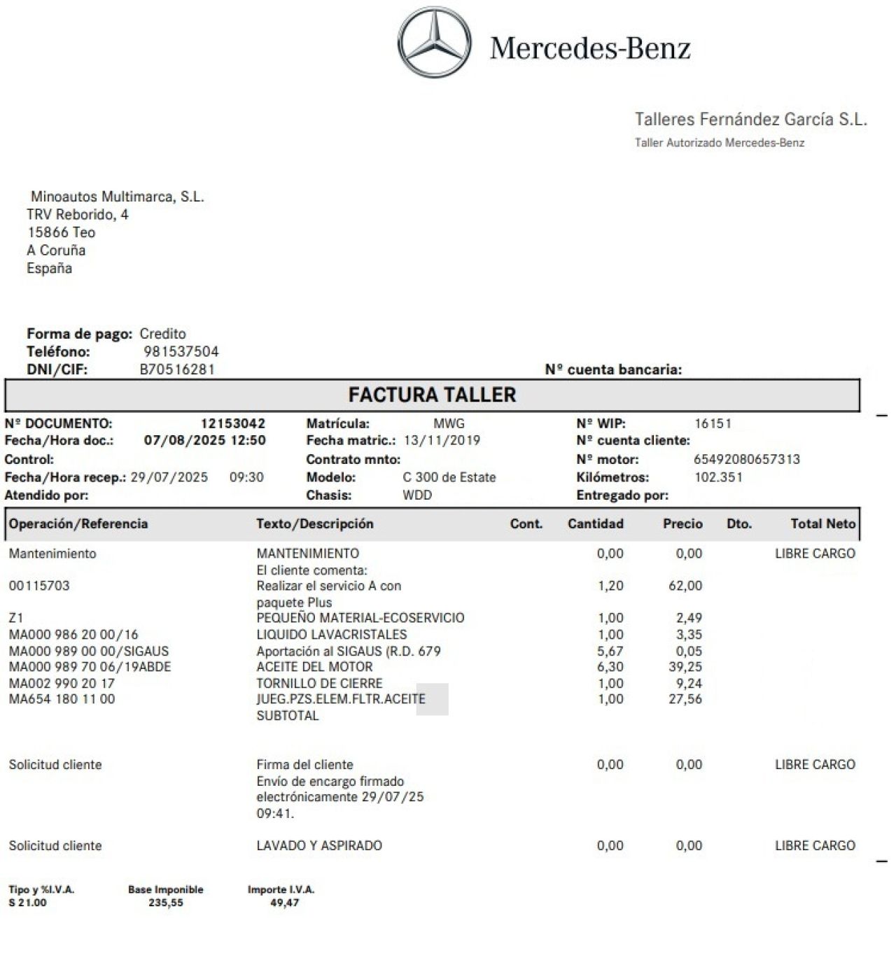 MERCEDES-BENZ CLASE C ESTATE en Minoautos