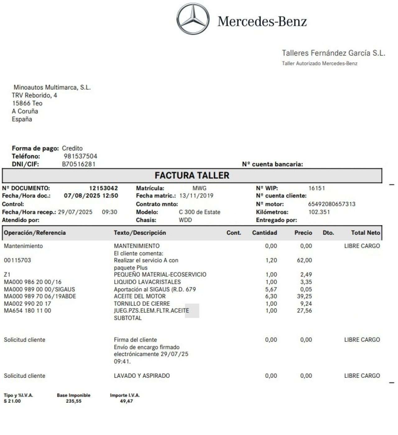 MERCEDES-BENZ CLASE C ESTATE en Minoautos