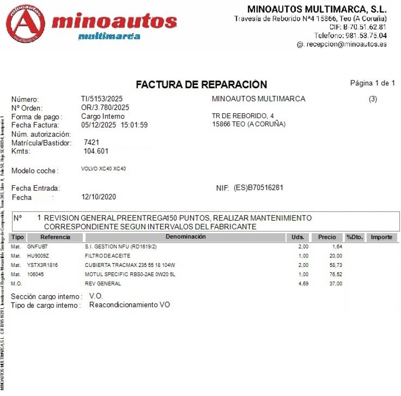 VOLVO XC40 en Minoautos