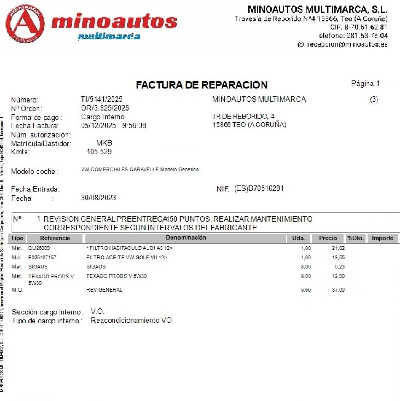 VW CARAVELLE en Minoautos