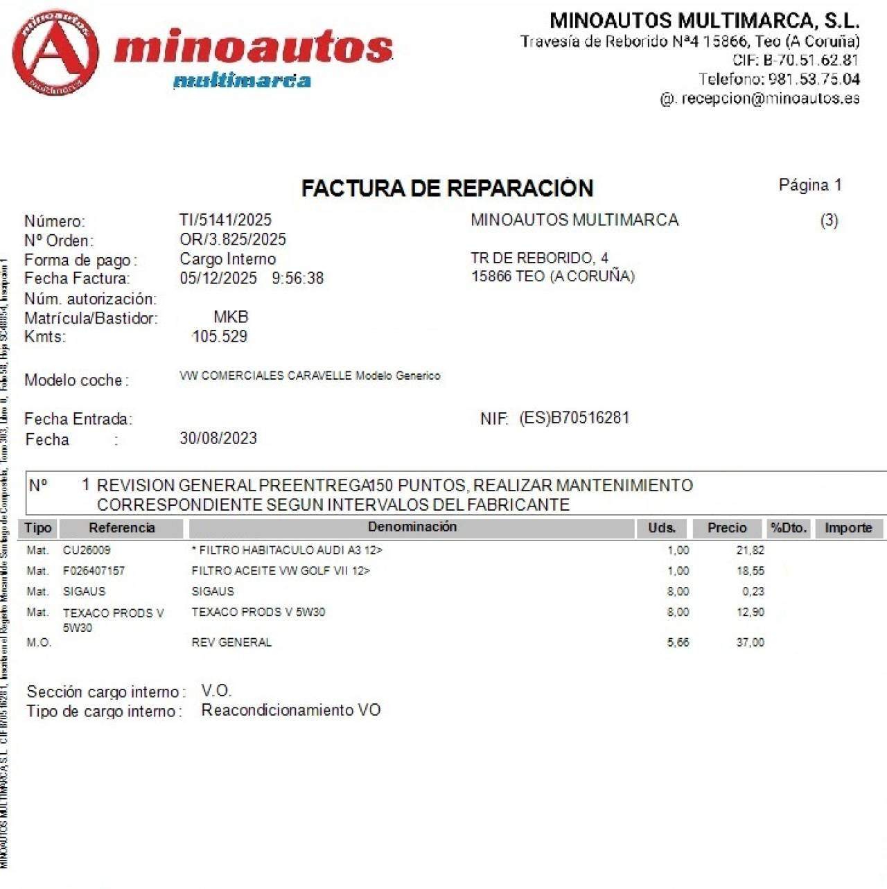 VW CARAVELLE en Minoautos