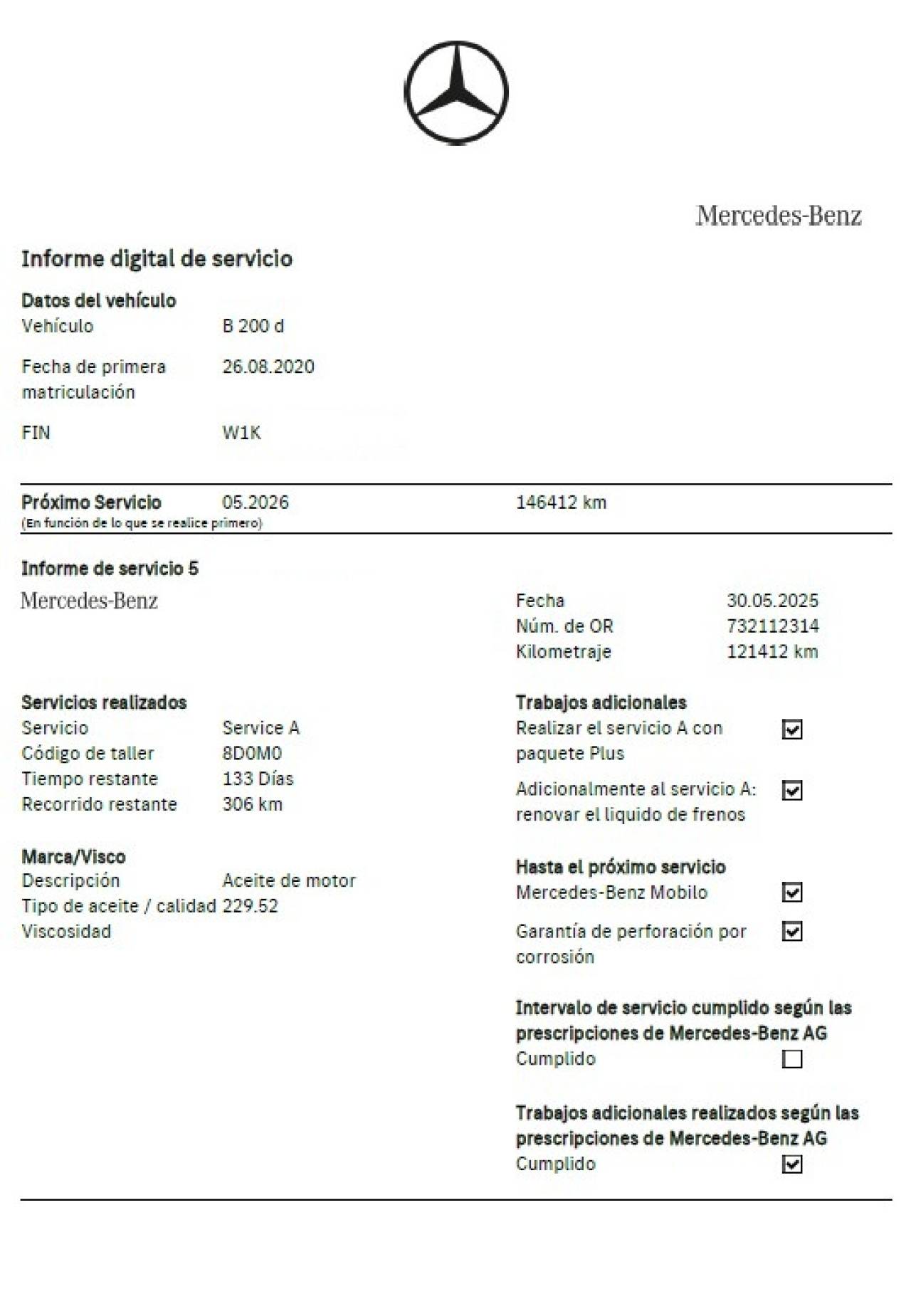 MERCEDES-BENZ CLASE B en Minoautos