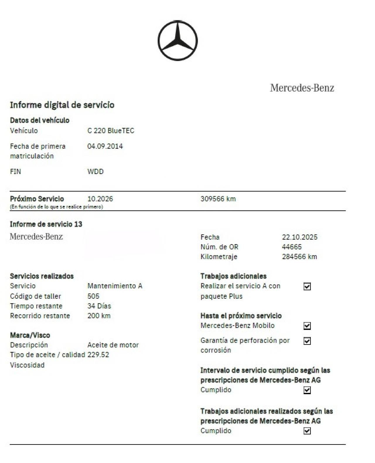 MERCEDES-BENZ CLASE C ESTATE en Minoautos