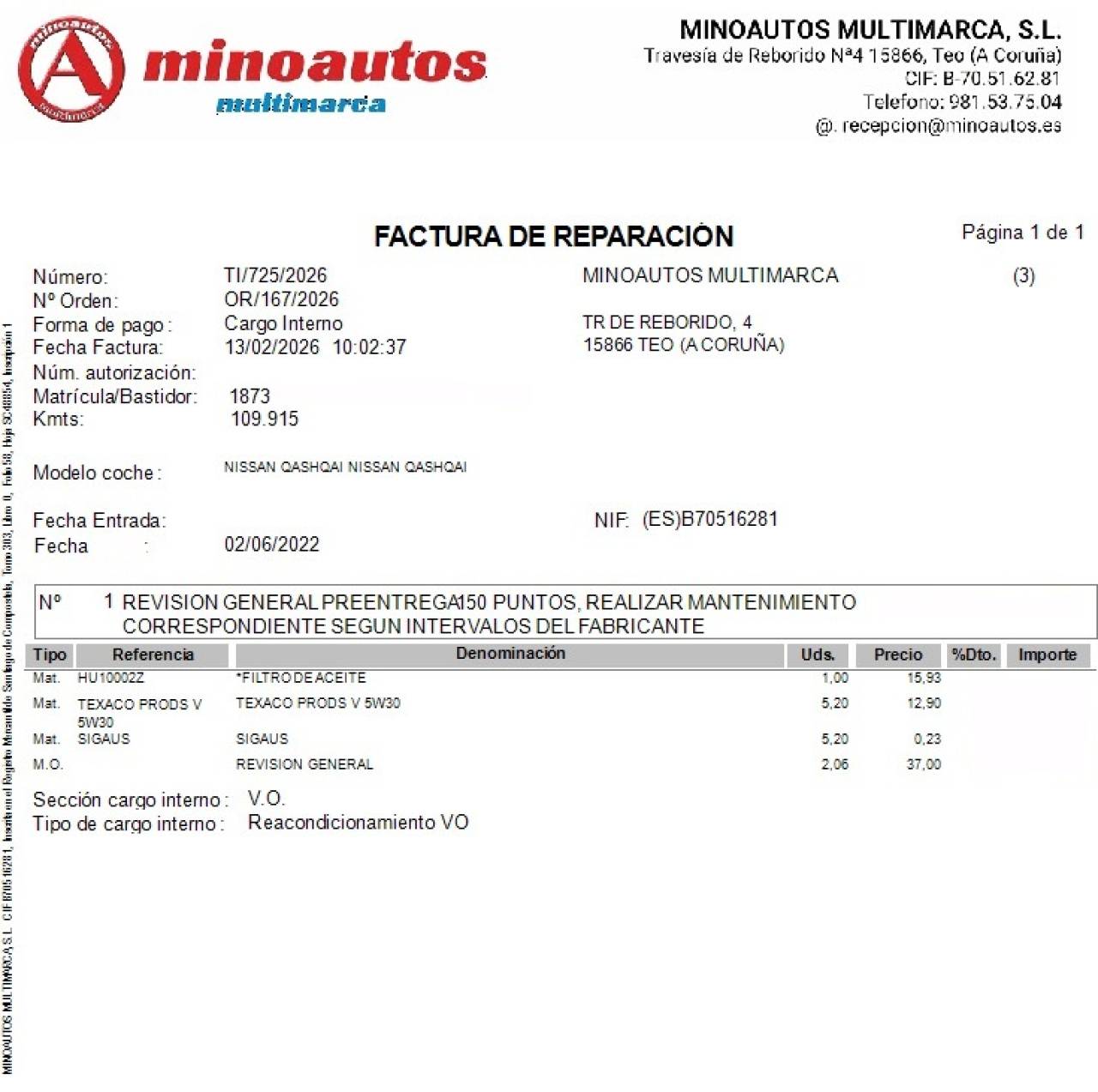 NISSAN QASHQAI en Minoautos