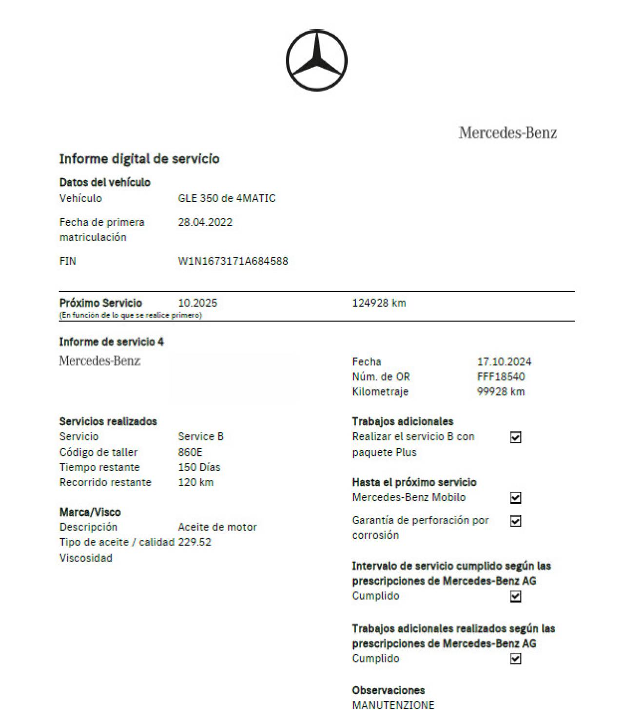 MERCEDES-BENZ GLE COUP� en Minoautos