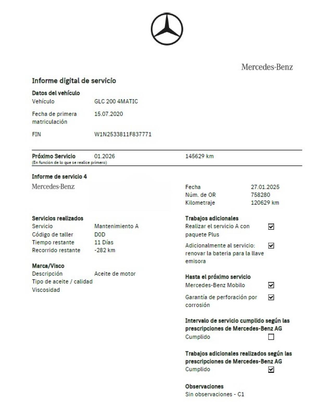 MERCEDES-BENZ GLC COUP� en Minoautos